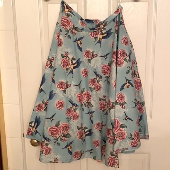 Dresses & Skirts - Hell Bunny Bird Print Circle Skirt